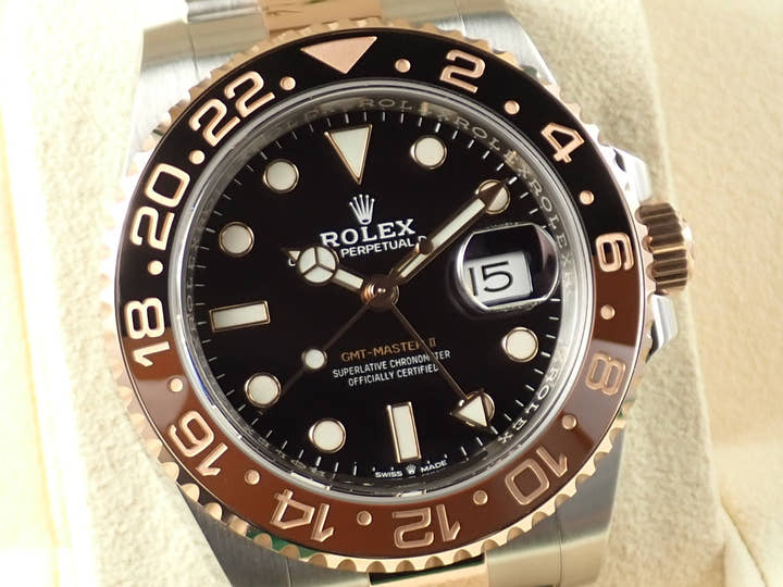 ロレックス GMTマスターII Ref.126711CHNR ブラック文字盤 未使用 gmt-master2-141 オイスターブレスレット オイスターブレスレット