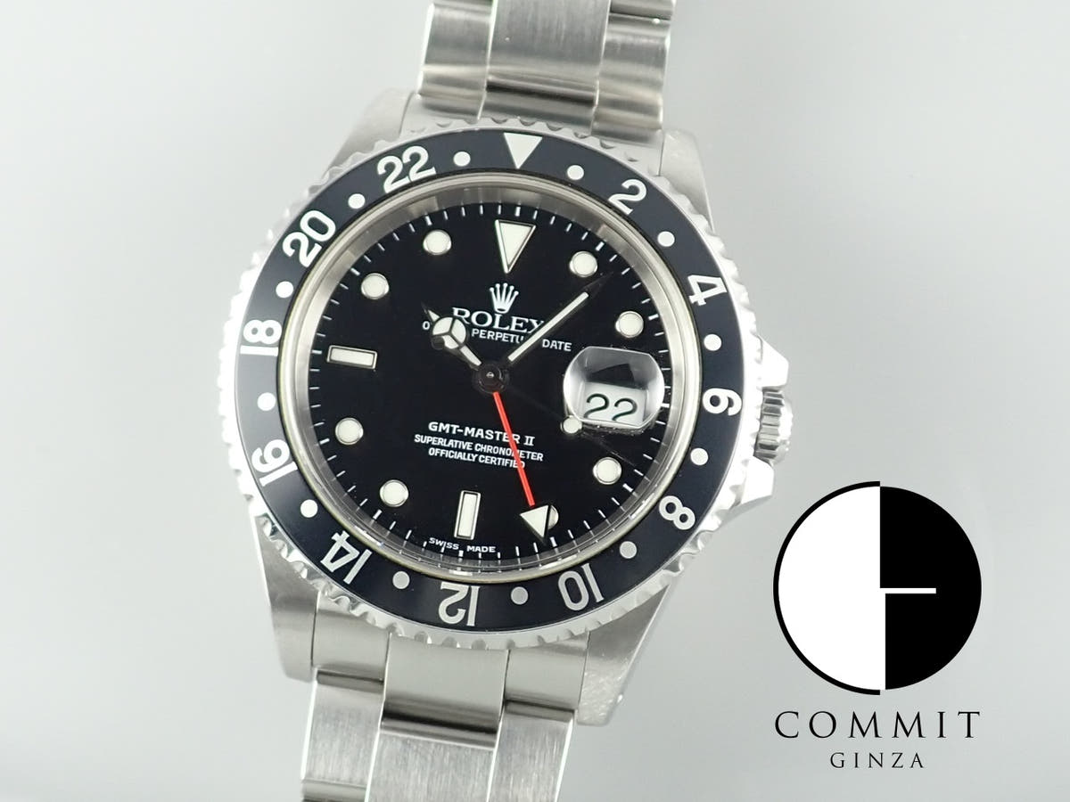 Rolex GMT-Master II Ref. 16710 Stainless Steel Black Dial Oyster Bracelet