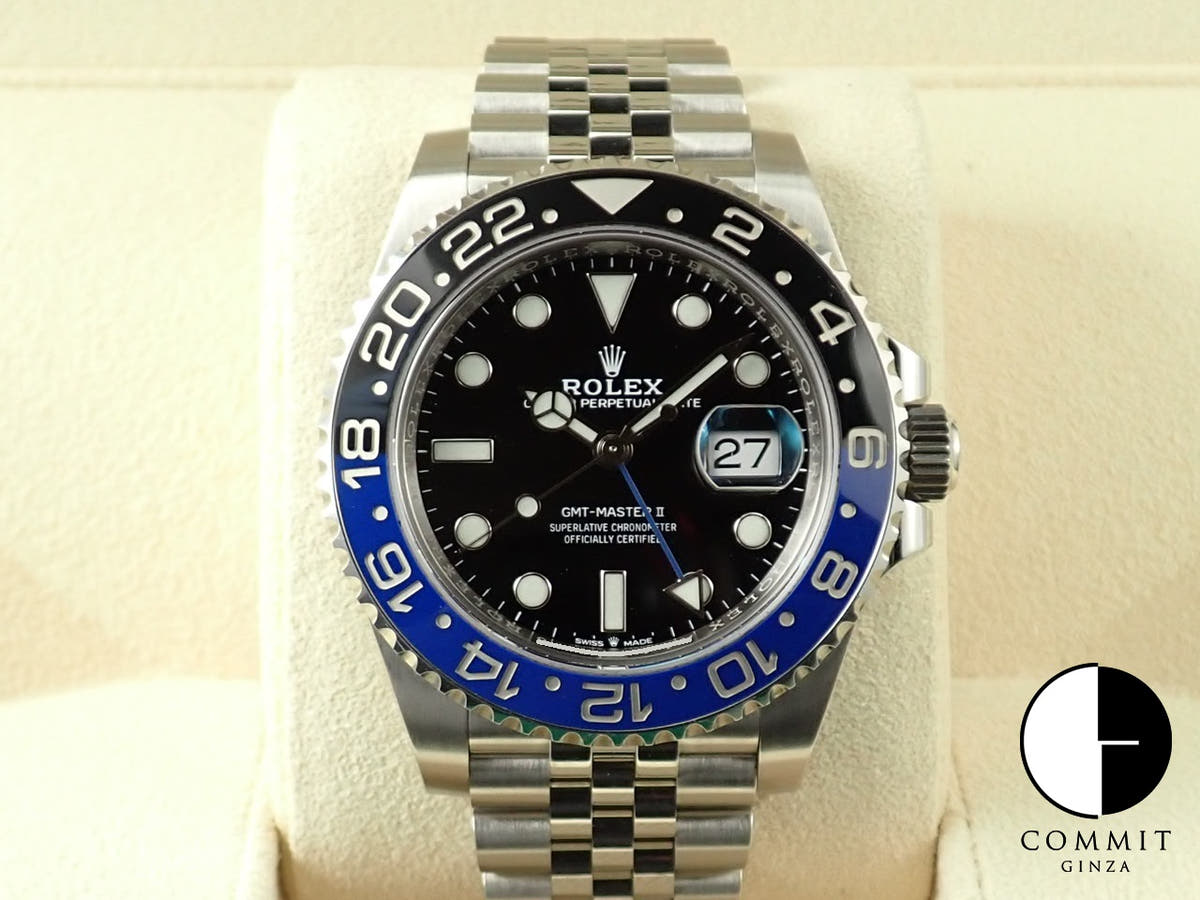 Rolex GMT-Master II Ref. 126710BLNR Stainless Steel Black Dial Oyster Bracelet