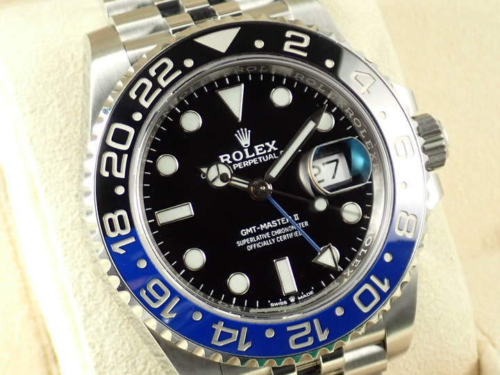 Rolex GMT-Master II Ref. 126710BLNR Stainless Steel Black Dial Oyster Bracelet
