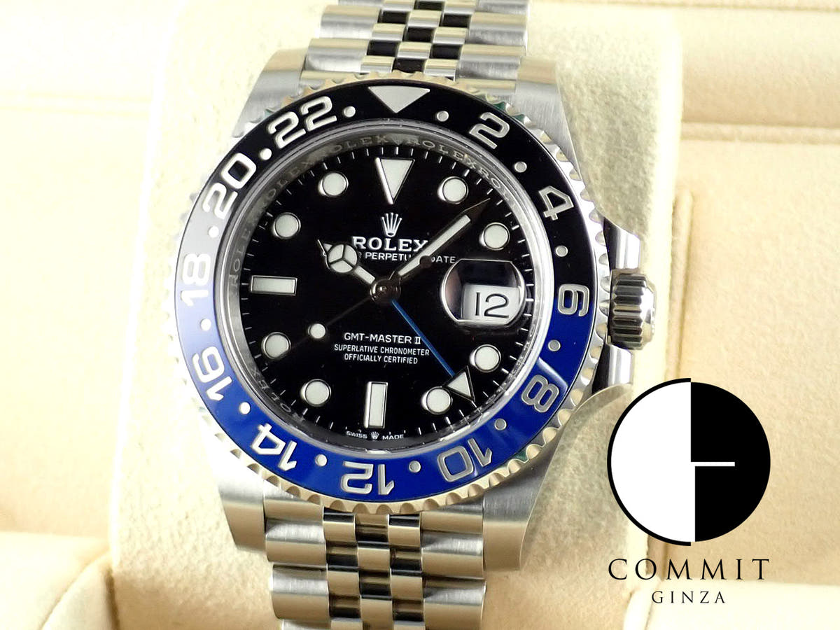 Rolex GMT-Master II Ref. 126710BLNR Stainless Steel Black Dial Jubilee Bracelet Pre-owned UF36J536