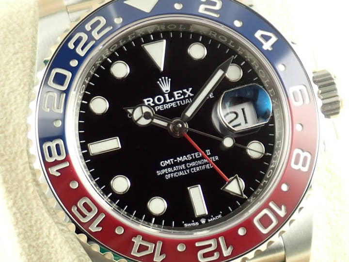 Rolex GMT-Master II Ref. 126710BLRO Stainless Steel Black Dial Oyster Bracelet