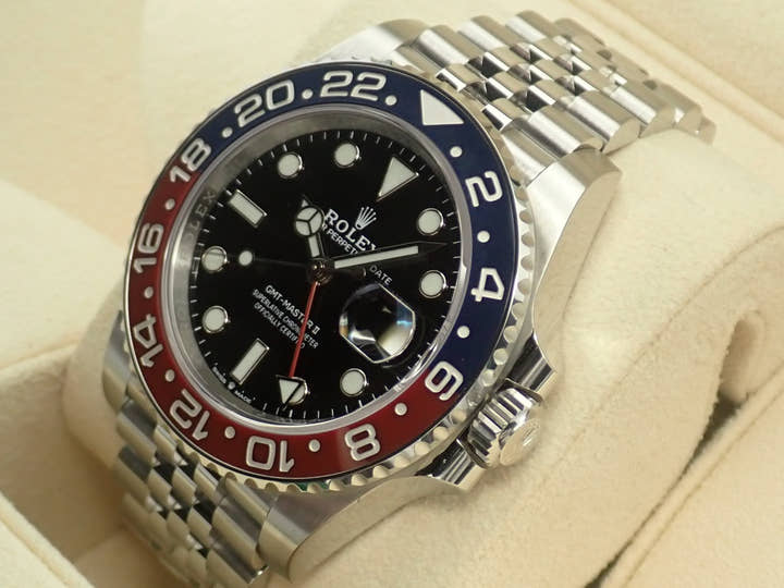 ロレックス GMTマスターII Ref.126710BLRO ブラック文字盤 未使用 gmt-master2-160 ジュビリーブレスレット