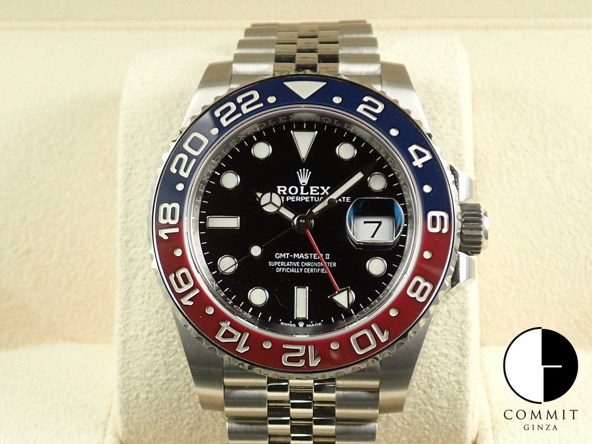 Rolex GMT-Master II Ref. 126710BLRO Stainless Steel Black Dial Jubilee Bracelet Pre-owned AP279105