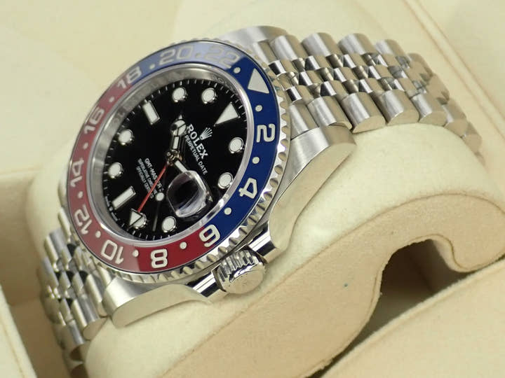 ロレックス GMTマスターII Ref.126710BLRO ステンレススチール ブラック文字盤 ジュビリーブレスレット 中古 HM391Z97