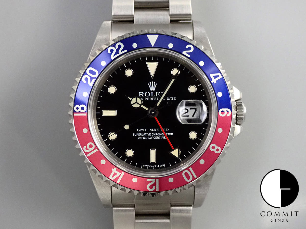 ロレックス GMTマスター Ref.16700 ステンレススチール ブラック文字盤 オイスターブレスレット