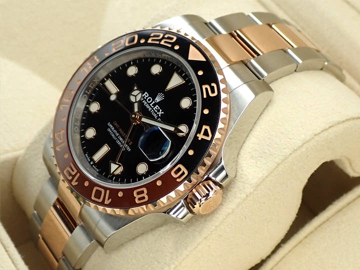 ロレックス GMTマスターII Ref.126711CHNR ステンレススチール/エバーローズゴールド ブラック文字盤 オイスターブレスレット