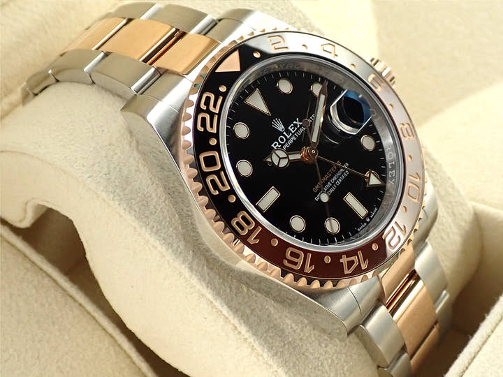 ロレックス GMTマスターII Ref.126711CHNR ステンレススチール/エバーローズゴールド ブラック文字盤 オイスターブレスレット