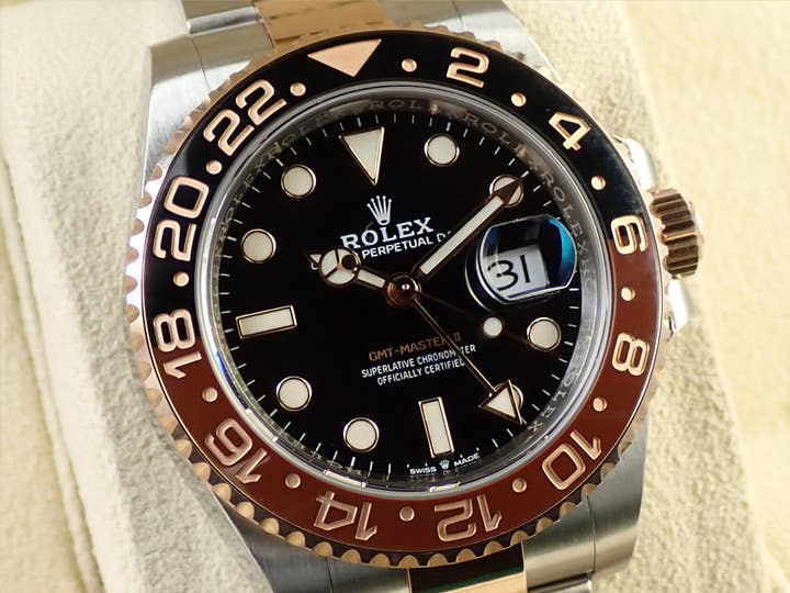 ロレックス GMTマスターII Ref.126711CHNR ステンレススチール/エバーローズゴールド ブラック文字盤 オイスターブレスレット