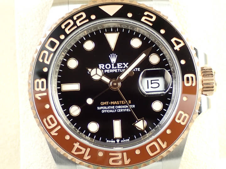 ロレックス GMTマスターII Ref.126711CHNR ステンレススチール/エバーローズゴールド ブラック文字盤 オイスターブレスレット