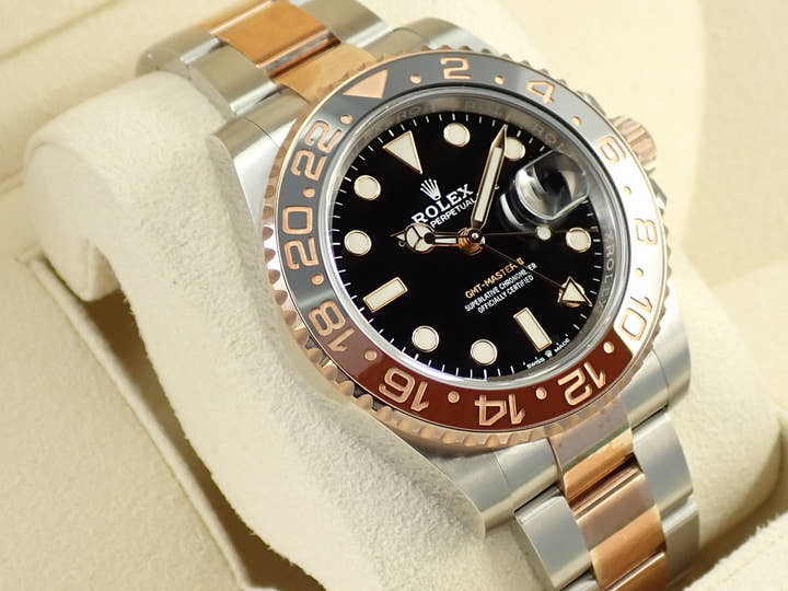 ロレックス GMTマスターII Ref.126711CHNR ステンレススチール/エバーローズゴールド ブラック文字盤 オイスターブレスレット