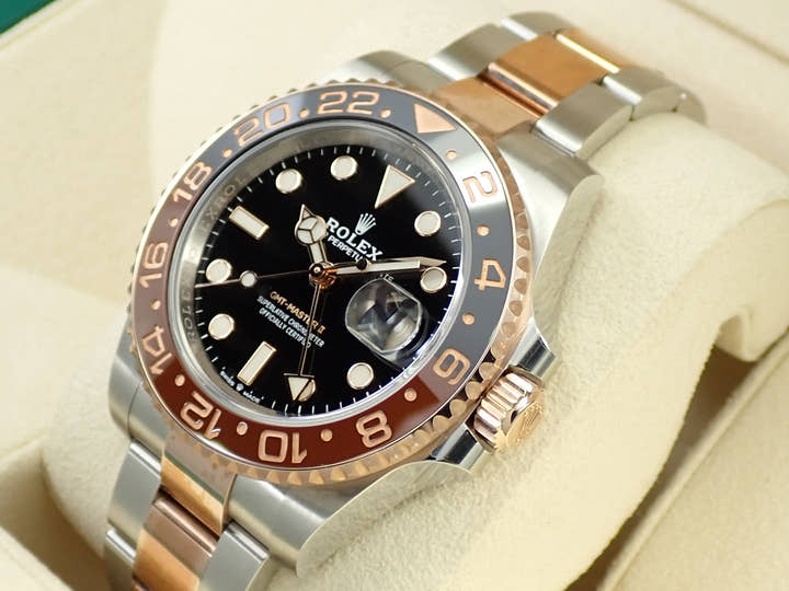 ロレックス GMTマスターII Ref.126711CHNR ステンレススチール/エバーローズゴールド ブラック文字盤 オイスターブレスレット