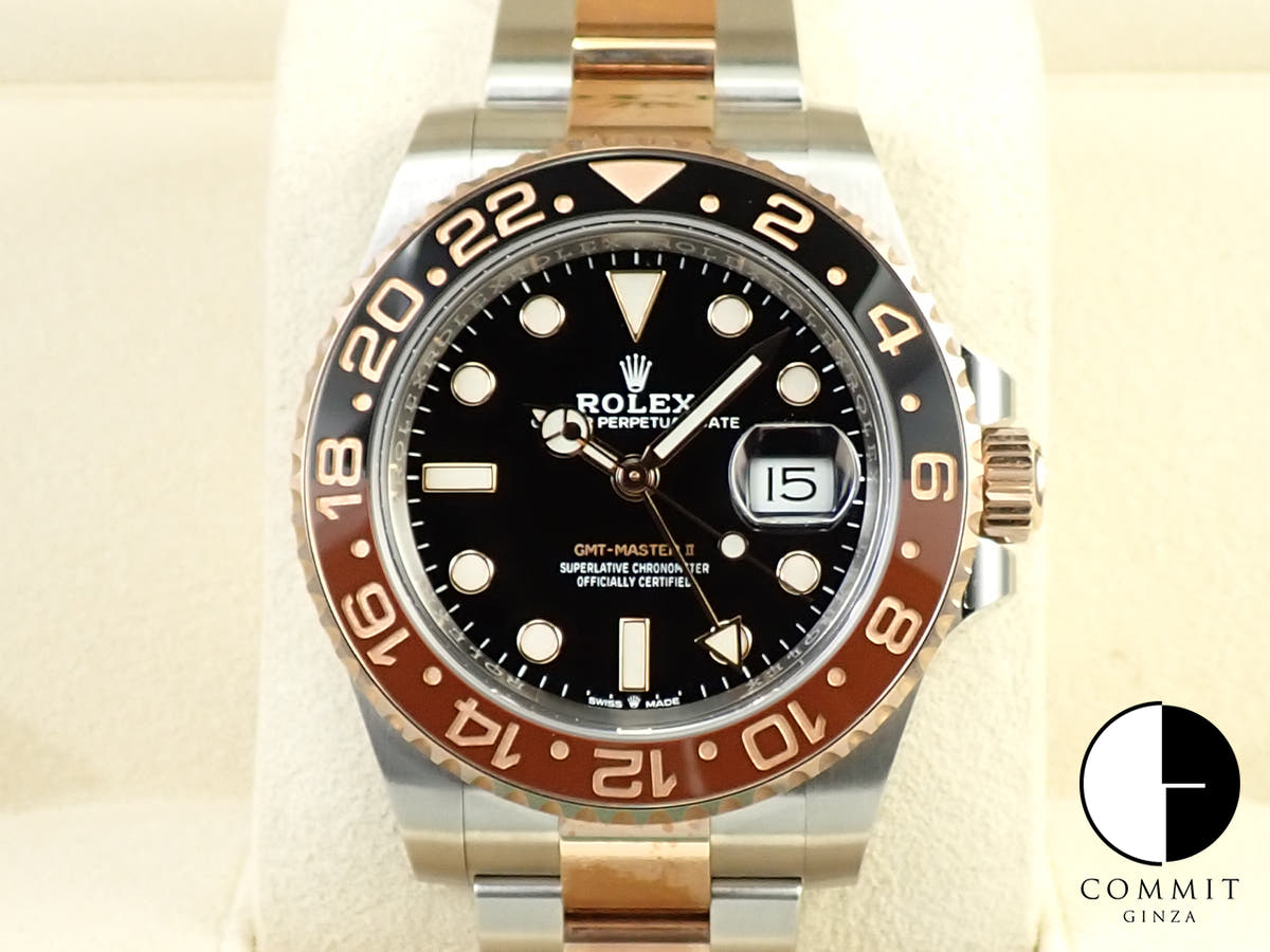 ロレックス GMTマスターII Ref.126711CHNR ステンレススチール/エバーローズゴールド ブラック文字盤 オイスターブレスレット