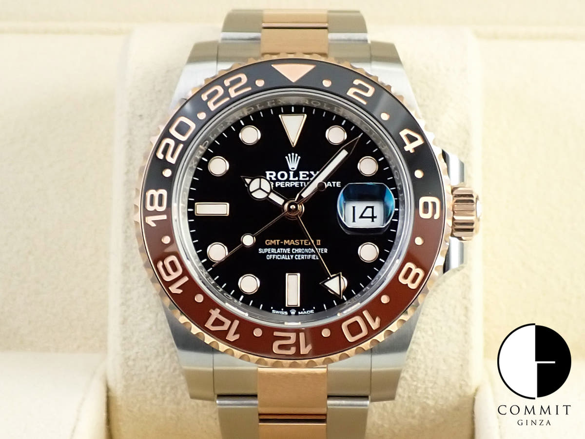 ロレックス GMTマスターII Ref.126711CHNR ステンレススチール/エバーローズゴールド ブラック文字盤 オイスターブレスレット