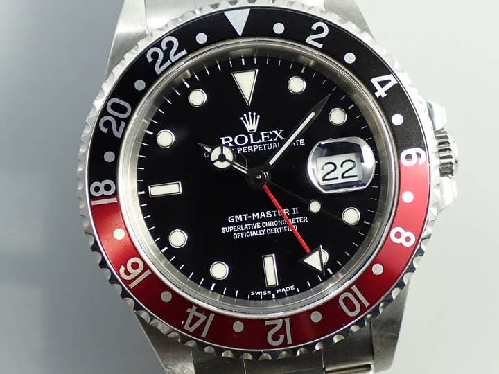 ロレックス GMTマスターII Ref.16710 ステンレススチール ブラック文字盤 オイスターブレスレット