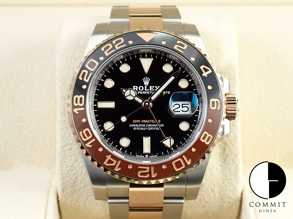 ロレックス GMTマスターII Ref.126711CHNR ステンレススチール/エバーローズゴールド ブラック文字盤 オイスターブレスレット