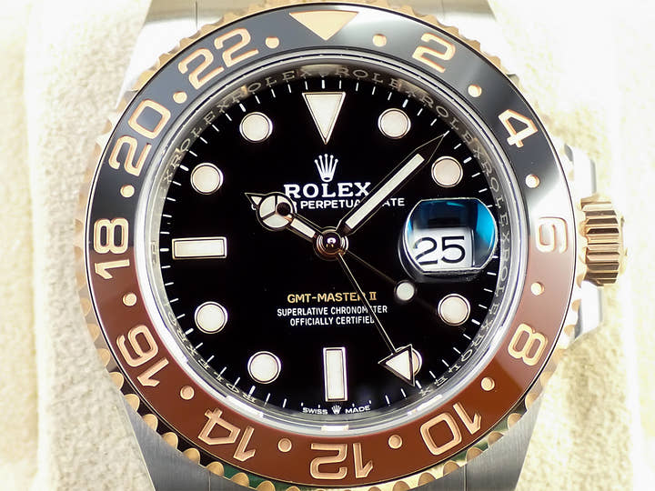 ロレックス GMTマスターII Ref.126711CHNR ステンレススチール/エバーローズゴールド ブラック文字盤 オイスターブレスレット