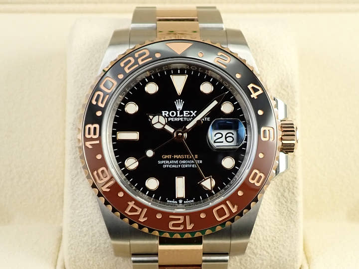 ロレックス GMTマスターII Ref.126711CHNR ステンレススチール/エバーローズゴールド ブラック文字盤 オイスターブレスレット