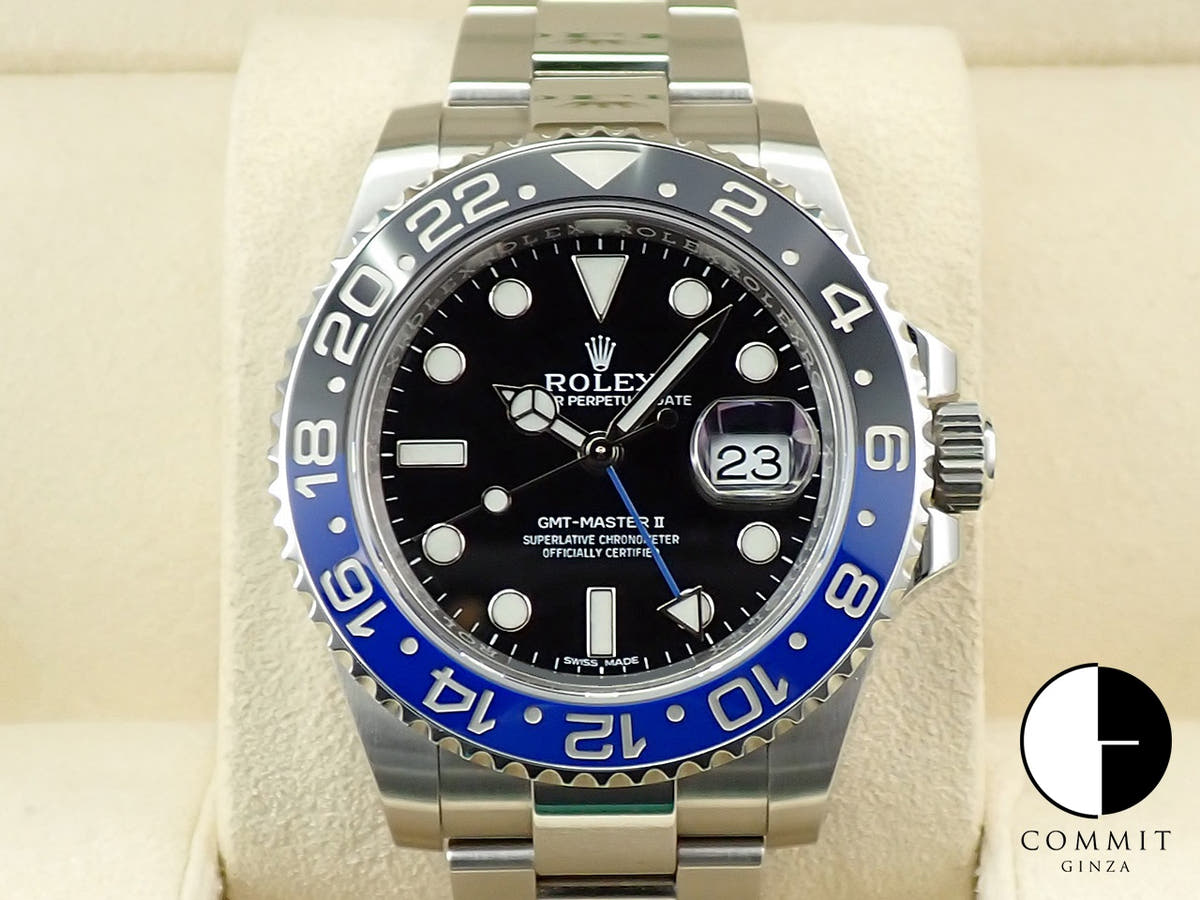 Rolex GMT-Master II Ref. 116710BLNR Stainless Steel Black Dial Oyster Bracelet
