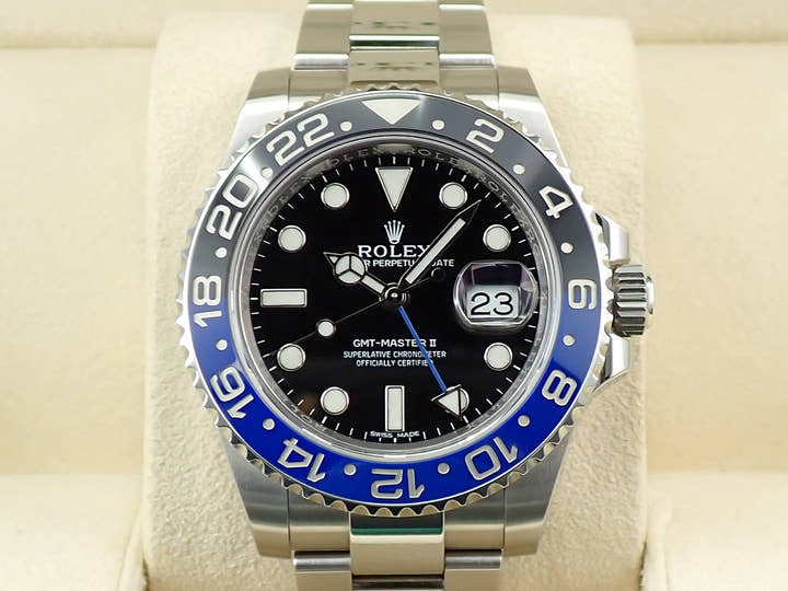 Rolex GMT-Master II Ref. 116710BLNR Stainless Steel Black Dial Oyster Bracelet