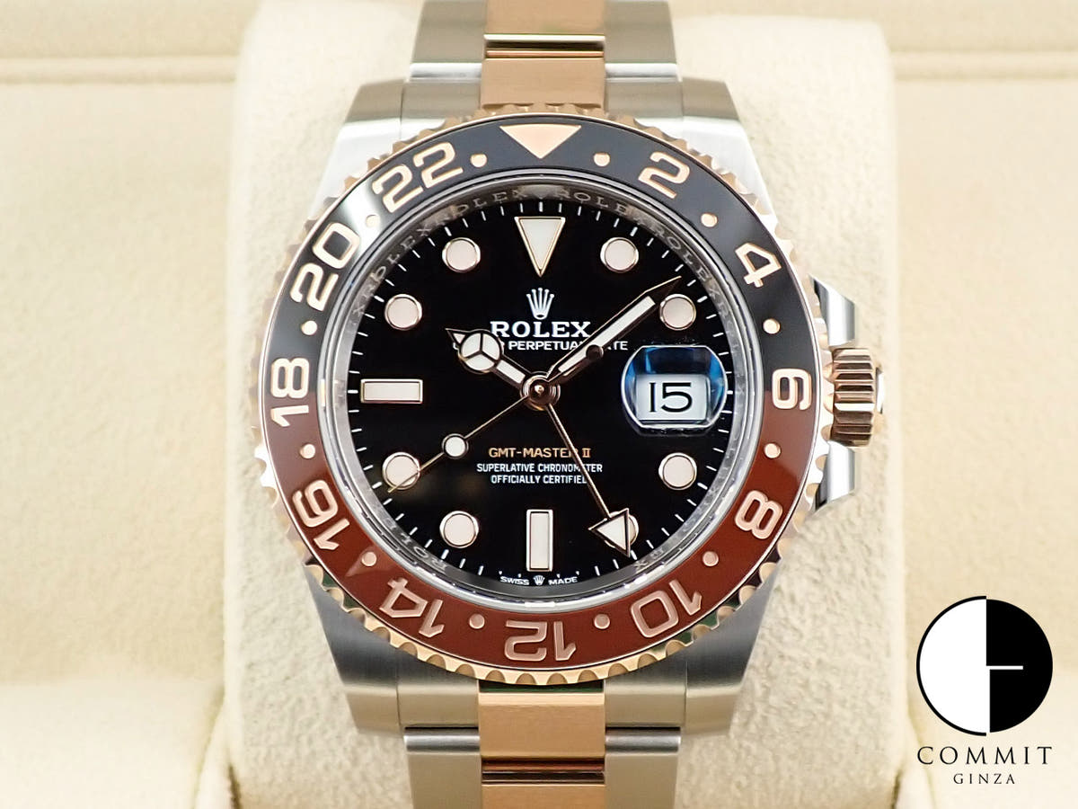 ロレックス GMTマスターII Ref.126711CHNR ステンレススチール/エバーローズゴールド ブラック文字盤 オイスターブレスレット