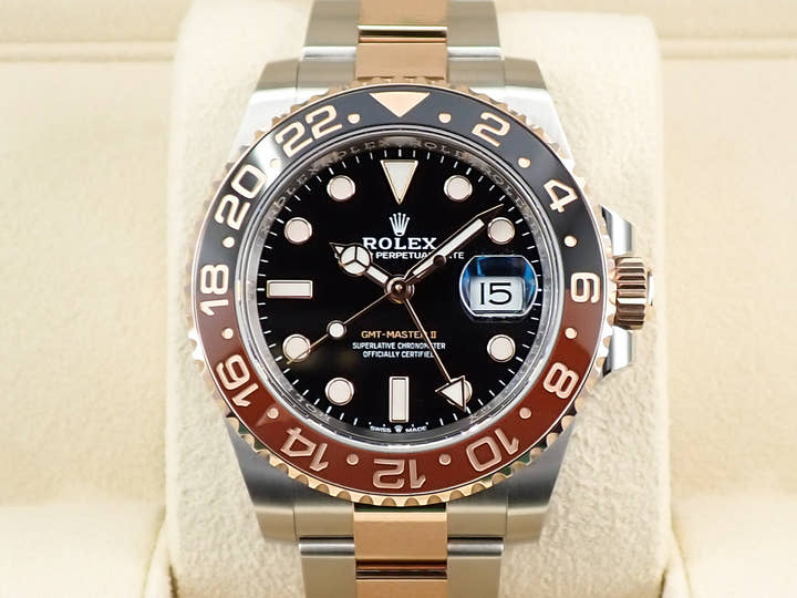 ロレックス GMTマスターII Ref.126711CHNR ステンレススチール/エバーローズゴールド ブラック文字盤 オイスターブレスレット