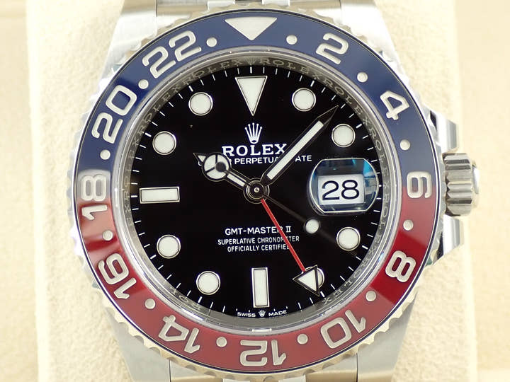ロレックス GMTマスターII Ref.126710BLRO ステンレススチール ブラック文字盤 ジュビリーブレスレット 中古 5W4U8425