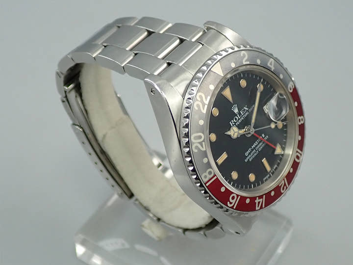 Pre-owned Rolex GMT-Master II Ref. 16760, stainless steel, black dial, Oyster bracelet. 1T1F2185