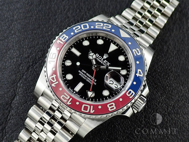 ロレックス GMTマスターII Ref.126710BLRO ステンレススチール ブラック文字盤 ジュビリーブレスレット 美品 13C5Z57L