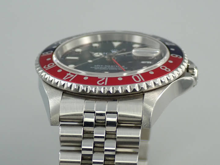 ロレックス GMTマスターII Ref.16710 ステンレススチール ブラック文字盤 ジュビリーブレスレット 中古 JTTY6283