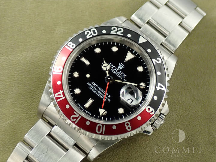 ロレックス GMTマスターII Ref.16710 ステンレススチール ブラック文字盤 オイスターブレスレット