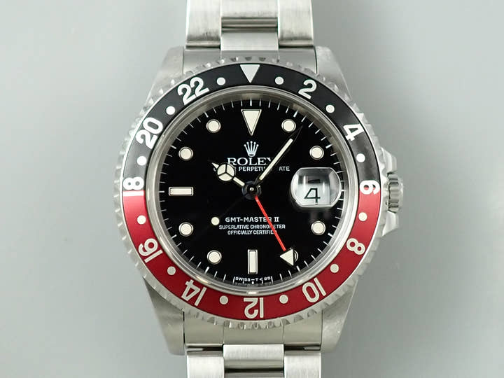 ロレックス GMTマスターII Ref.16710 ステンレススチール ブラック文字盤 オイスターブレスレット