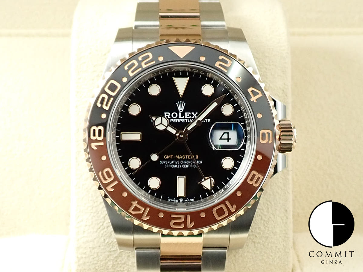 ロレックス GMTマスターII Ref.126711CHNR ステンレススチール/エバーローズゴールド ブラック文字盤 オイスターブレスレット