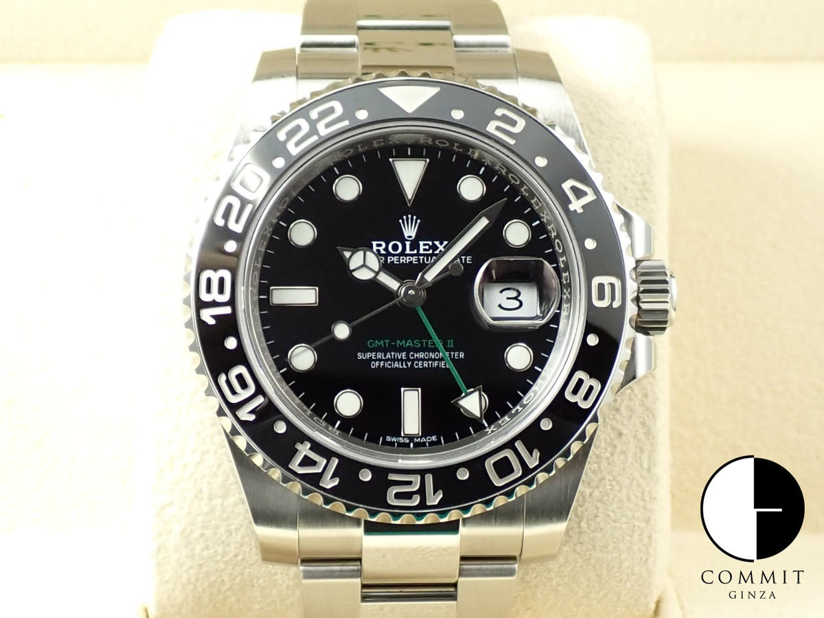 Rolex GMT-Master II Ref. 116710LN Stainless Steel Black Dial Oyster Bracelet