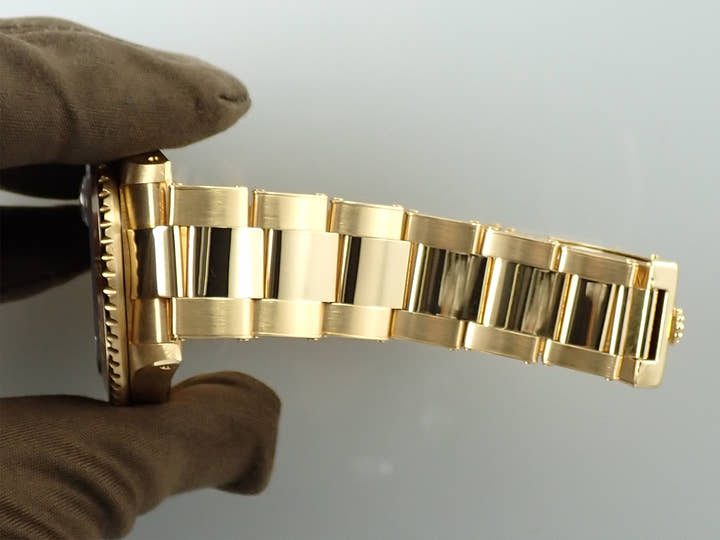 ロレックス GMTマスターII Ref.16718 イエローゴールド ブラウン文字盤 オイスターブレスレット