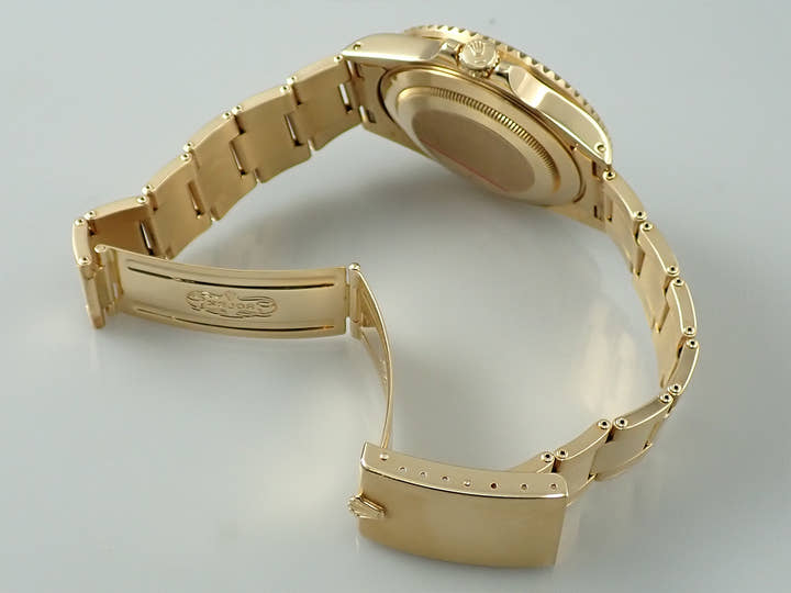 ロレックス GMTマスターII Ref.16718 イエローゴールド ブラウン文字盤 オイスターブレスレット