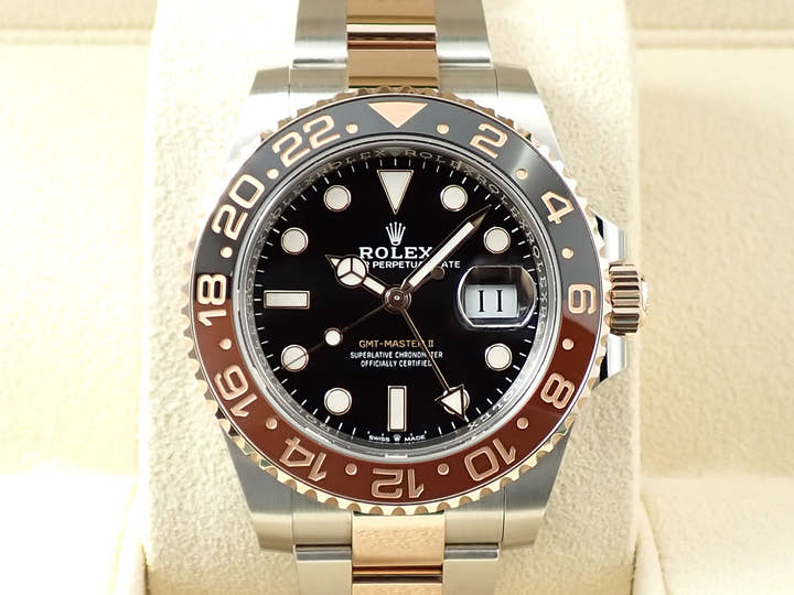 ロレックス GMTマスターII Ref.126711CHNR ステンレススチール/エバーローズゴールド ブラック文字盤 オイスターブレスレット オイスターブレスレット