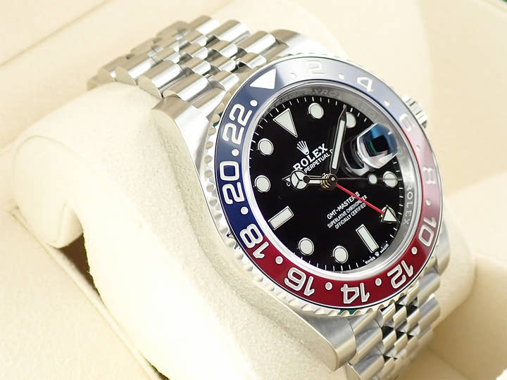 ロレックス GMTマスターII Ref.126710BLRO ステンレススチール ブラック文字盤 ジュビリーブレスレット 美品 6674HFVJ