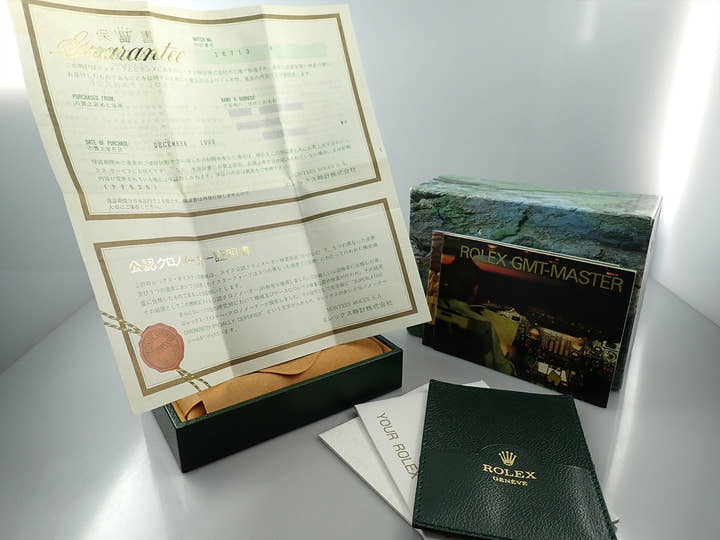 ロレックス GMTマスターII Ref.16713 ステンレススチール/イエローゴールド ブラック文字盤 ジュビリーブレスレット 美品 737WT06X