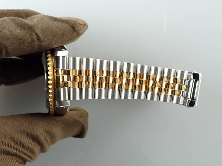 ロレックス GMTマスターII Ref.16713 ステンレススチール/イエローゴールド ブラック文字盤 ジュビリーブレスレット 美品 737WT06X