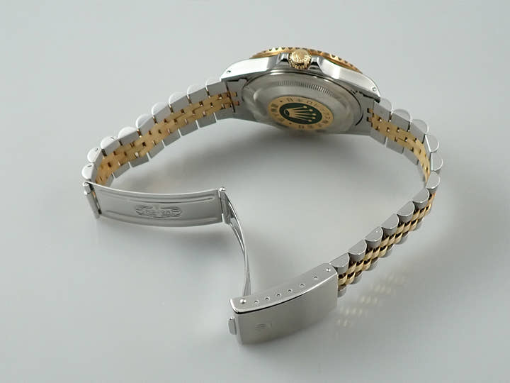 ロレックス GMTマスターII Ref.16713 ステンレススチール/イエローゴールド ブラック文字盤 ジュビリーブレスレット 美品 737WT06X