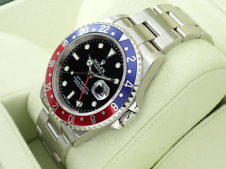 ロレックス GMTマスターII Ref.16710 ステンレススチール ブラック文字盤 オイスターブレスレット