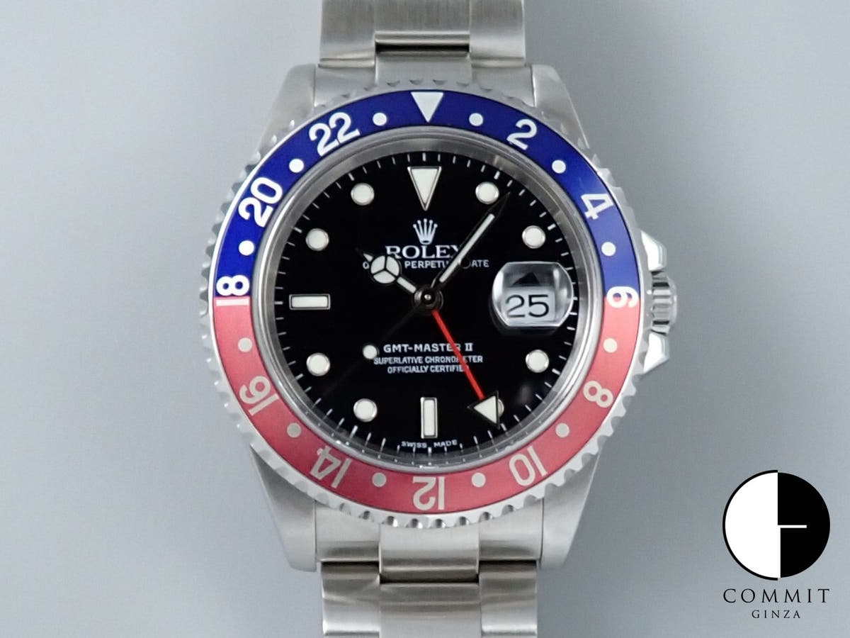 ROLEX GMT-Master II Ref.16710 Stainless Steel Black Dial Oyster Bracelet