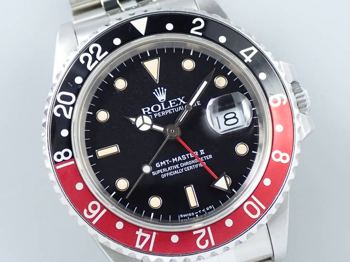 ロレックス GMTマスターII Ref.16760 ステンレススチール ブラック文字盤 ジュビリーブレスレット