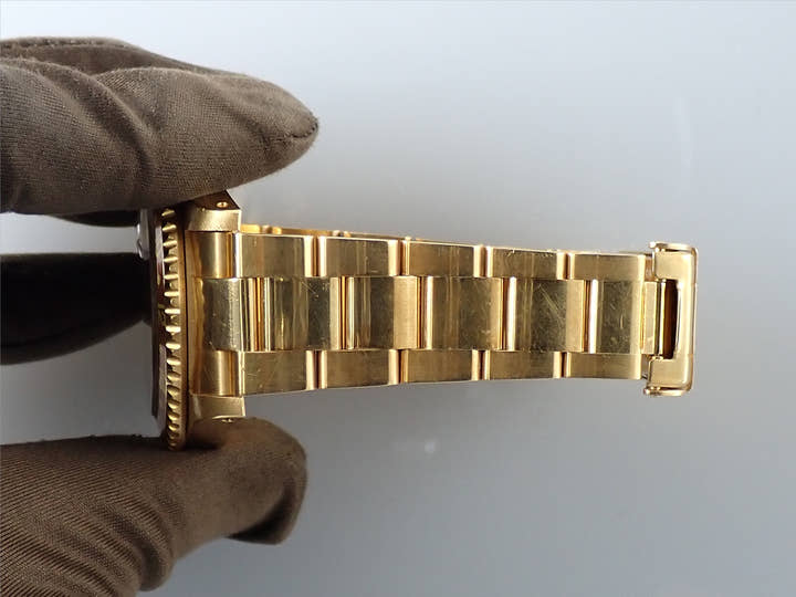 ロレックス GMTマスターII Ref.16718 イエローゴールド ブラウン文字盤 オイスターブレスレット