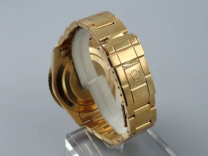 ロレックス GMTマスターII Ref.16718 イエローゴールド ブラウン文字盤 オイスターブレスレット