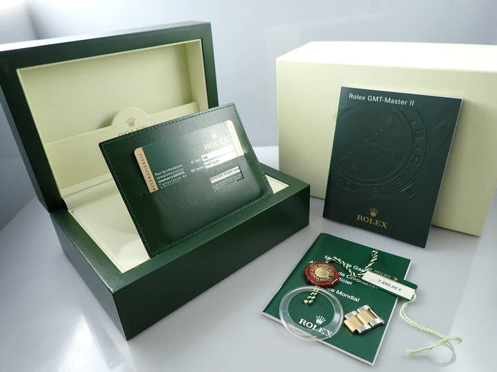ロレックス GMTマスターII Ref.116713LN ステンレススチール/イエローゴールド ブラック文字盤 オイスターブレスレット