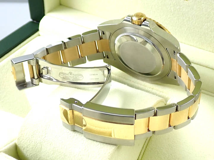 ロレックス GMTマスターII Ref.116713LN ステンレススチール/イエローゴールド ブラック文字盤 オイスターブレスレット