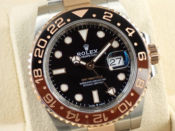 ロレックス GMTマスターII Ref.126711CHNR ステンレススチール/エバーローズゴールド ブラック文字盤 オイスターブレスレット オイスターブレスレット