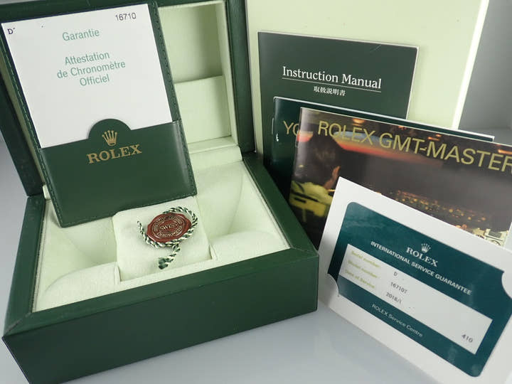 ロレックス GMTマスターII Ref.16710 ブラック文字盤 中古 gmt-master2-40 オイスターブレスレット